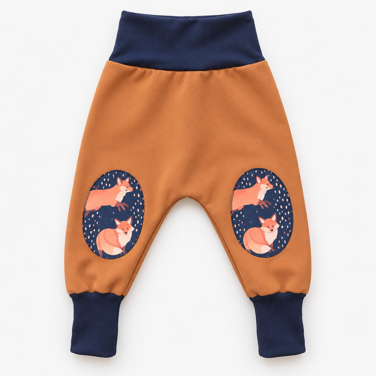 Nohavice Foxes on Blue oranžové | JESEŇ