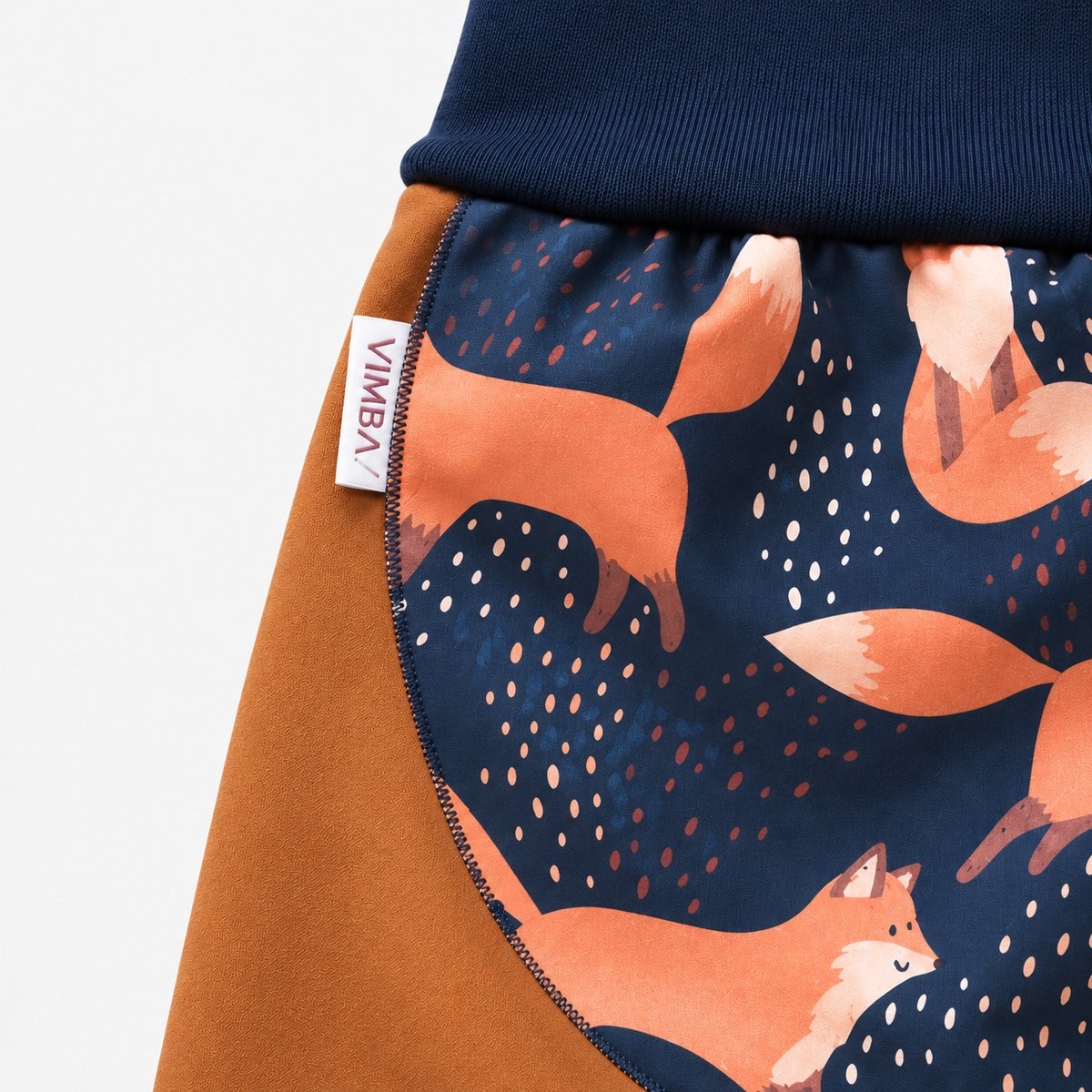 Nohavice Foxes on Blue oranžové | JESEŇ