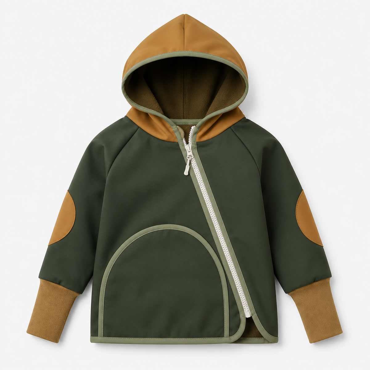 Bunda Green & Camel | JESEŇ