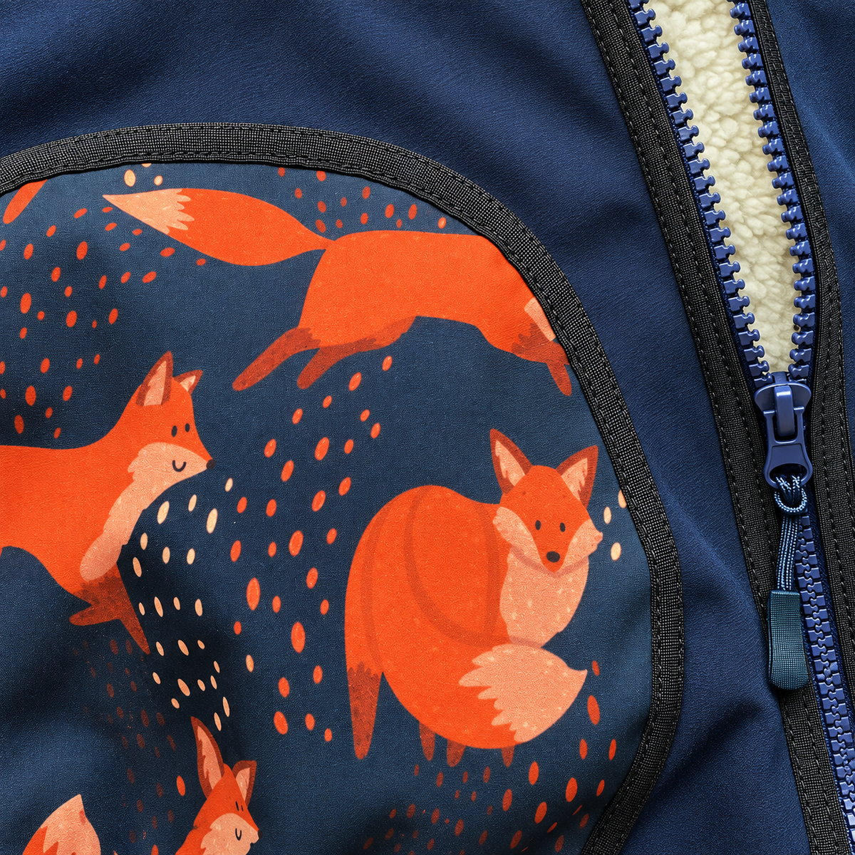 Bunda Foxes on Blue | ZIMA