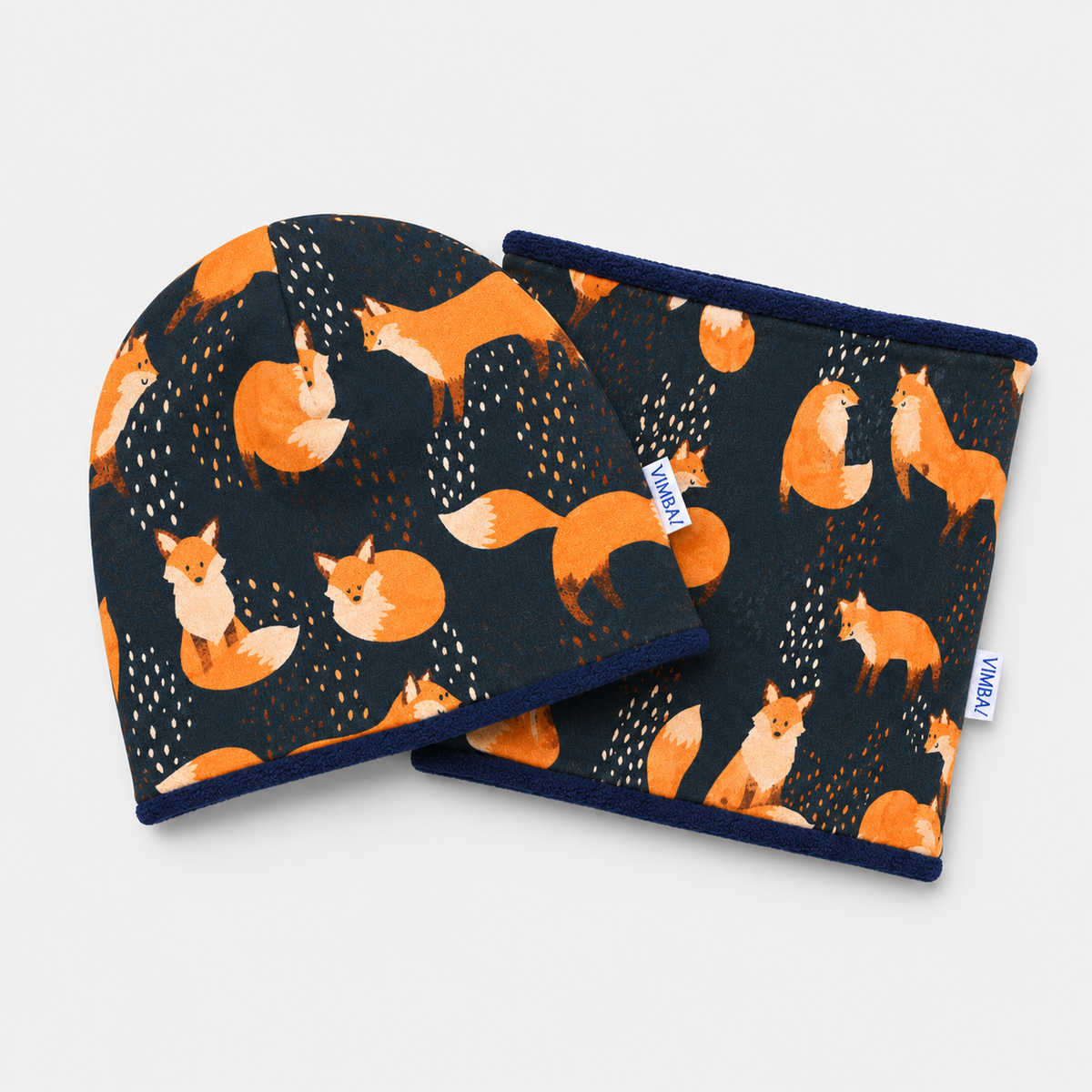 Čiapka Foxes on Blue | ZIMA
