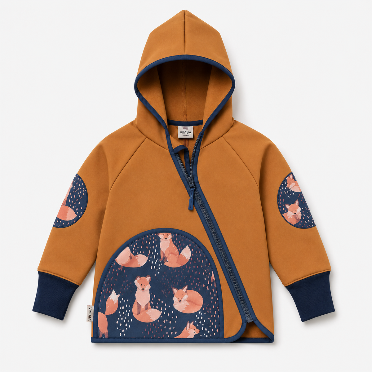 Bunda Foxes on Blue | JESEŇ