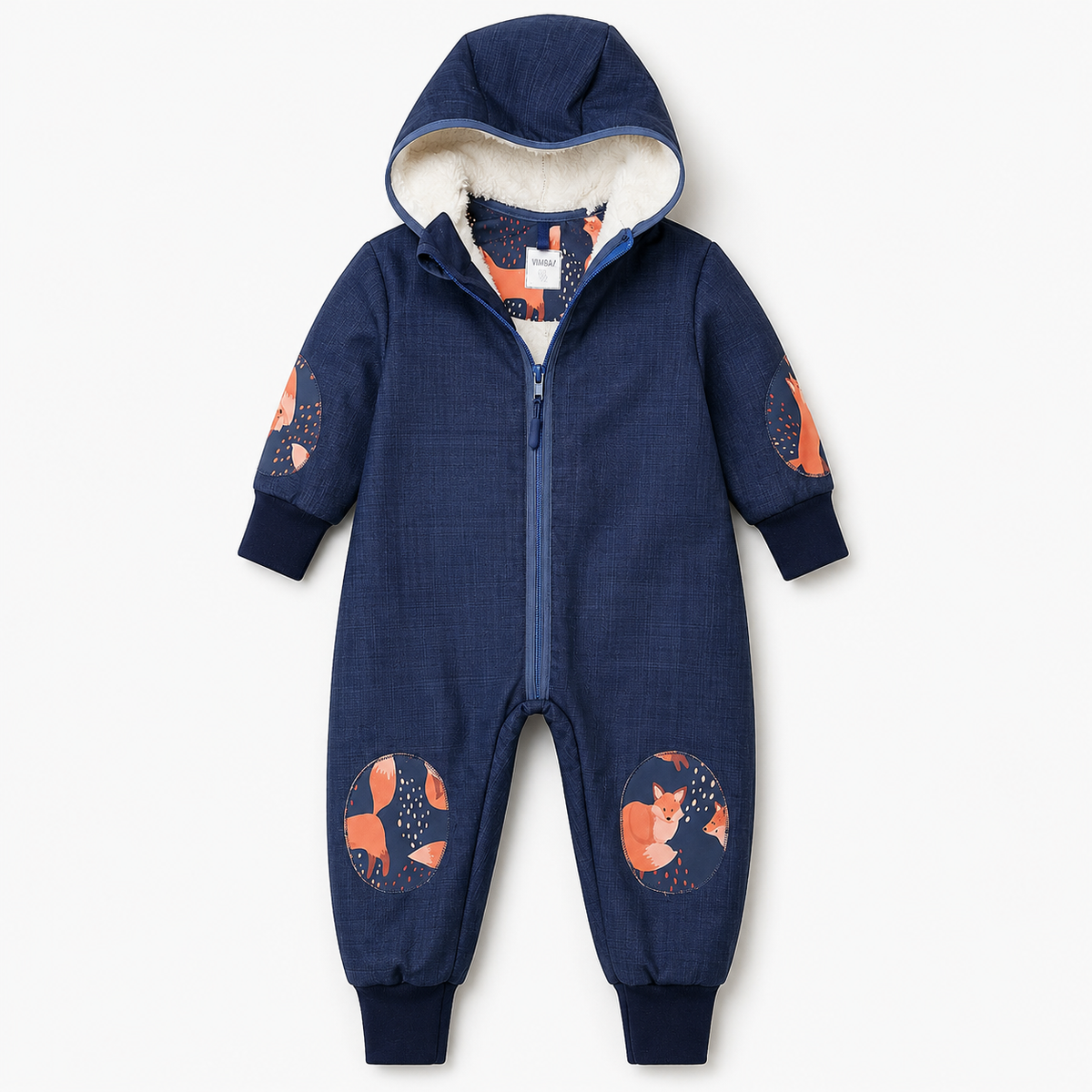 Overal Foxes on Blue | ZIMA